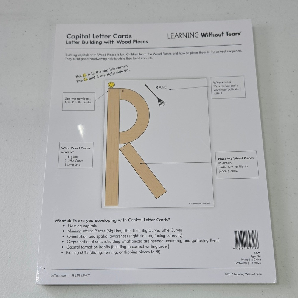 Learning Without Tears Capital Letter Cards NEW SEALED
